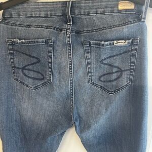 Seven7 Women's Classic Blue Denim Jeans